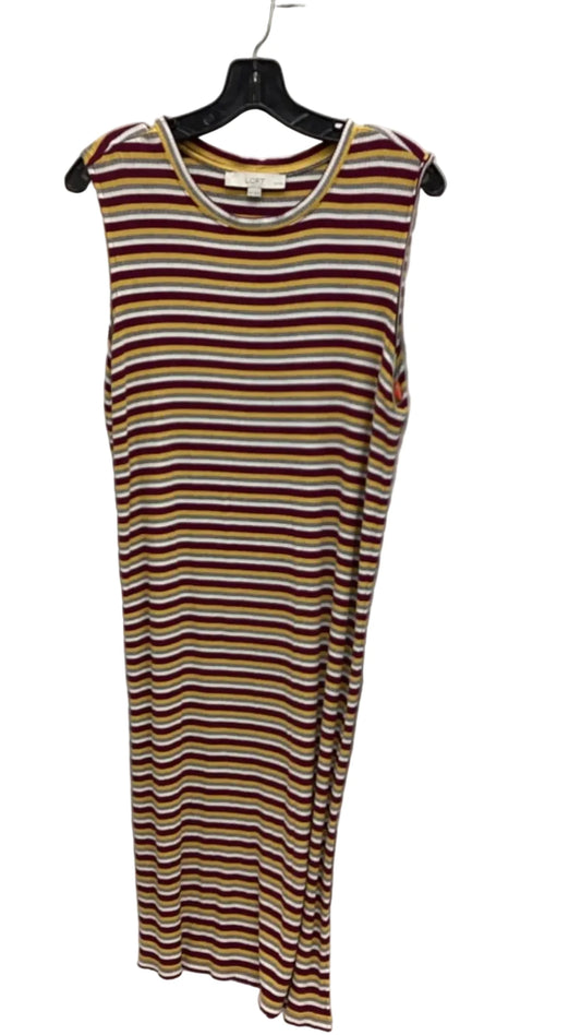Dress Casual Maxi By Loft In Multi-colored, Size: M