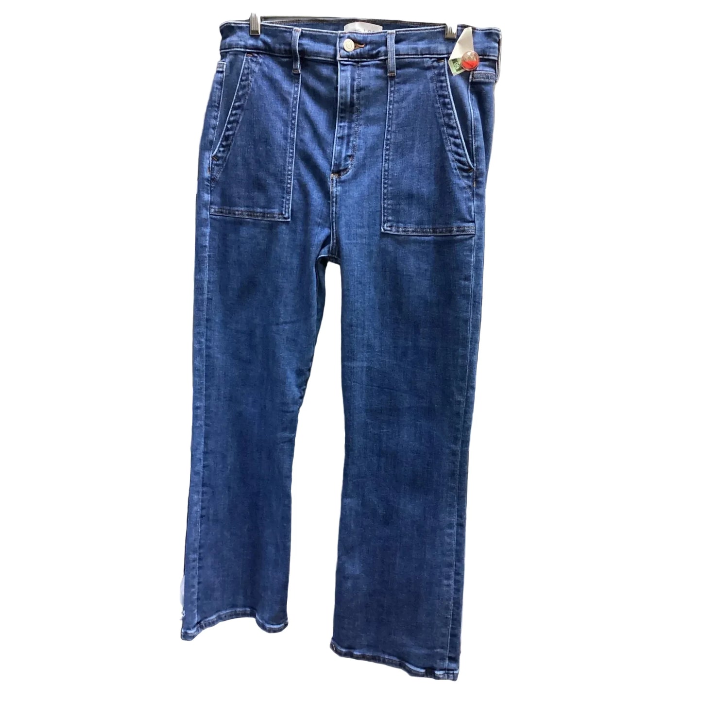 Jeans Straight By Loft In Blue Denim, Size: 12
