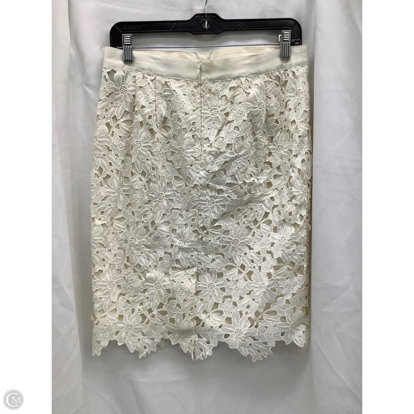 Skirt Midi By Loft In Ivory, Size: 10