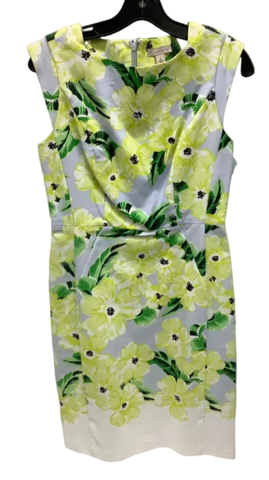 Dress Casual Midi By Dressbarn In Multi-colored, Size: 6