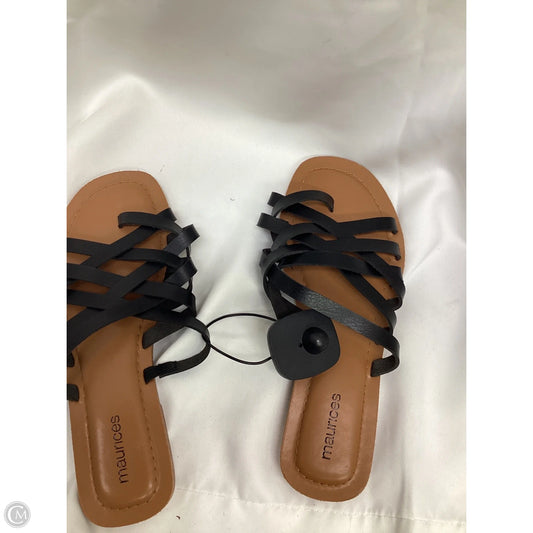 Sandals Flats By Maurices In Black & Brown, Size: 7