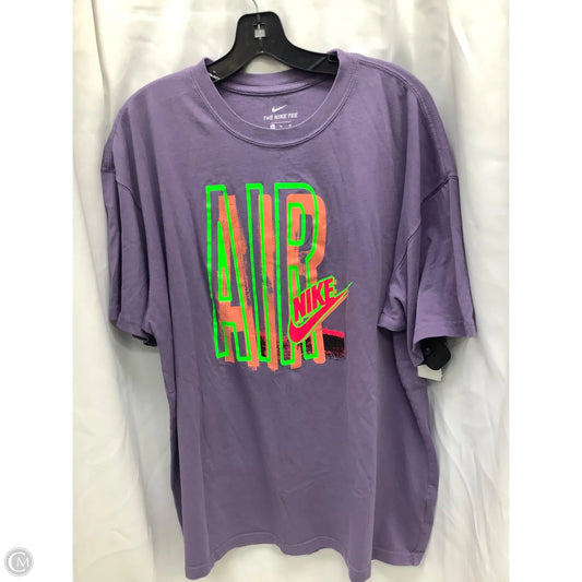 Top Short Sleeve By Nike In Multi-colored, Size: Xl