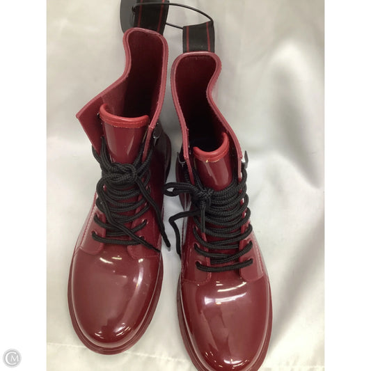 Boots Designer By Michael Kors In Maroon, Size: 10