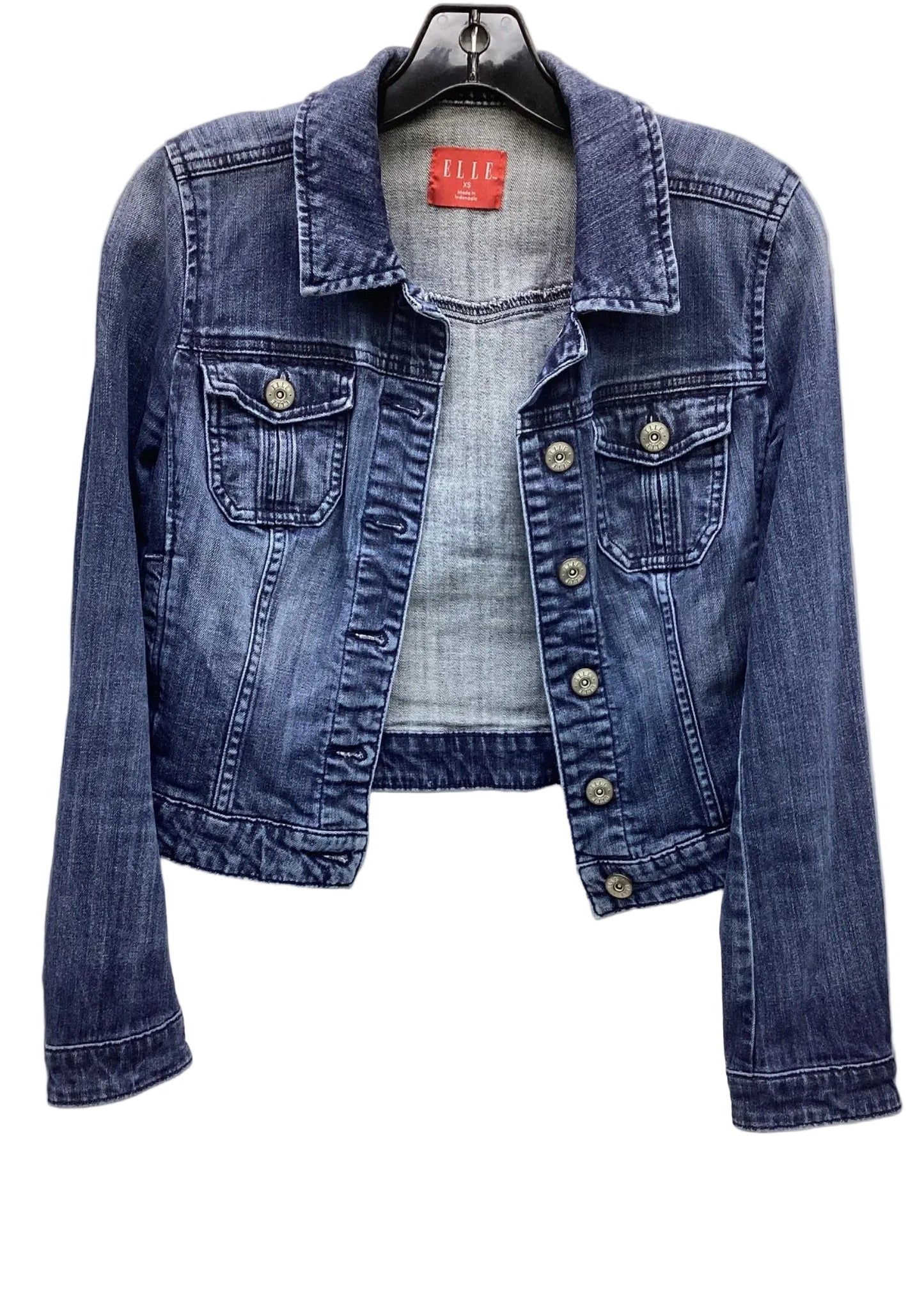 Jacket Denim By Elle In Blue, Size: Xs