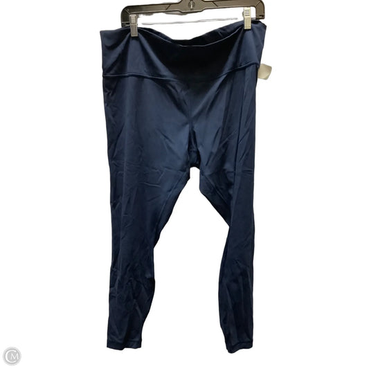Athletic Leggings By Lululemon In Navy, Size: 20