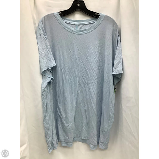 Top Short Sleeve By Lululemon In Blue, Size: 2x