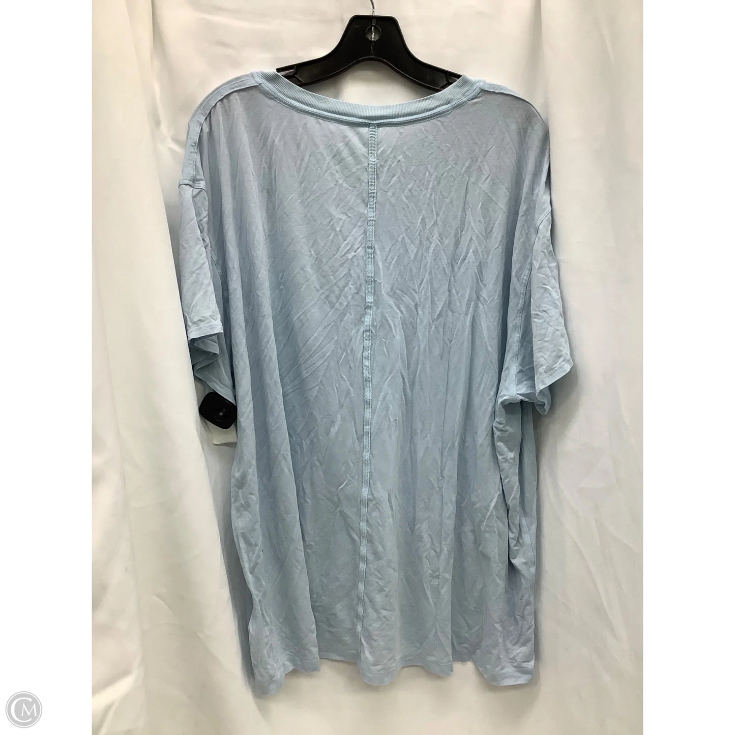 Top Short Sleeve By Lululemon In Blue, Size: 2x