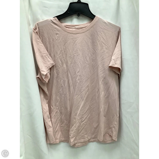 Top Short Sleeve By Lululemon In Pink, Size: 2x