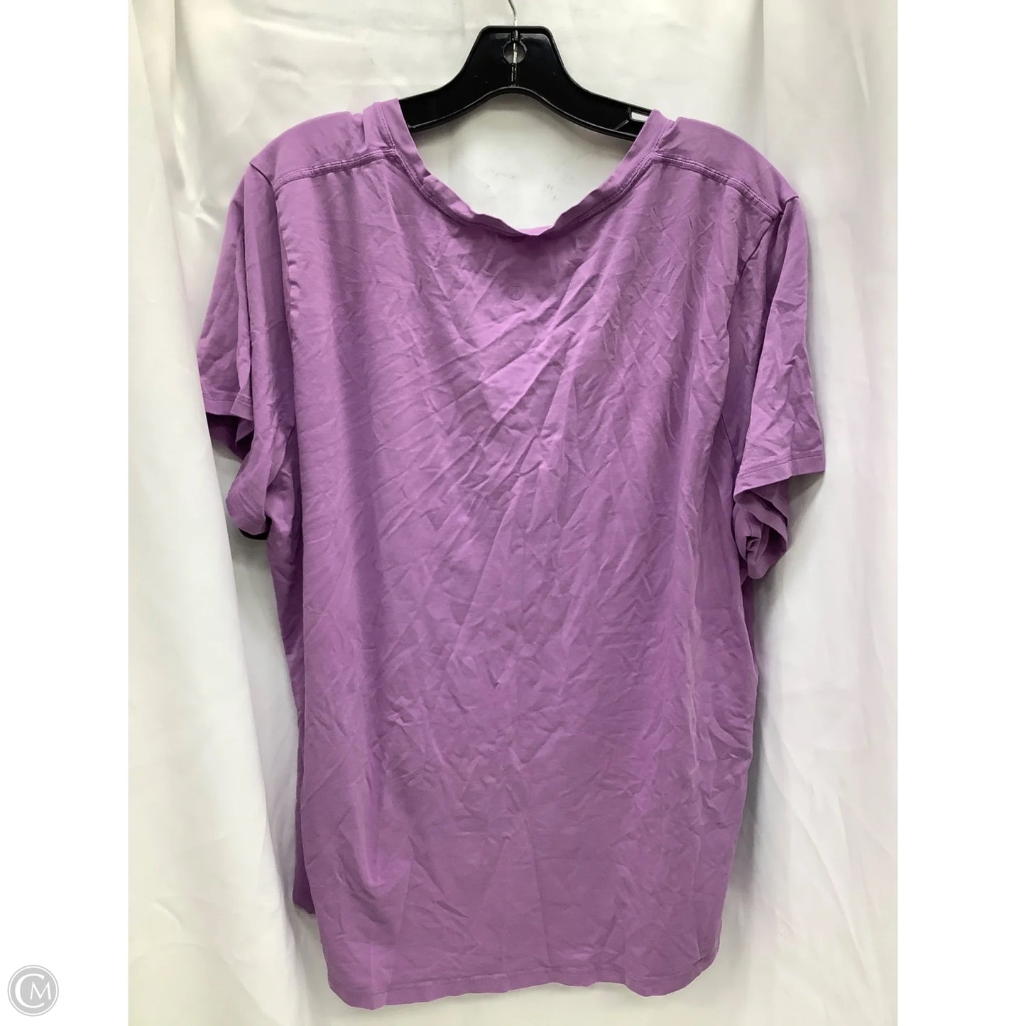 Top Short Sleeve By Lululemon In Purple, Size: 2x