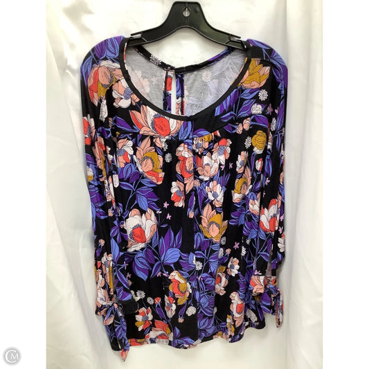 Top Long Sleeve By Free People In Multi-colored, Size: L