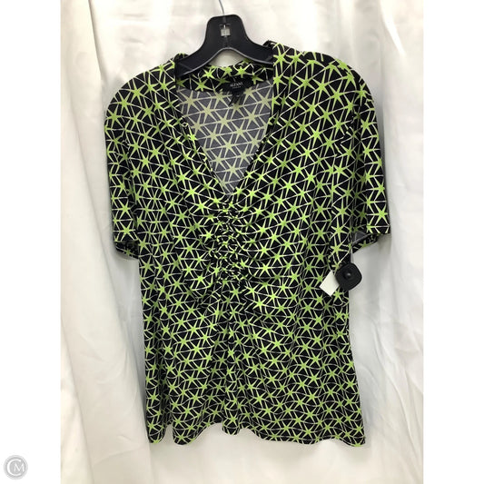 Top Short Sleeve By Alfani In Multi-colored, Size: 3x