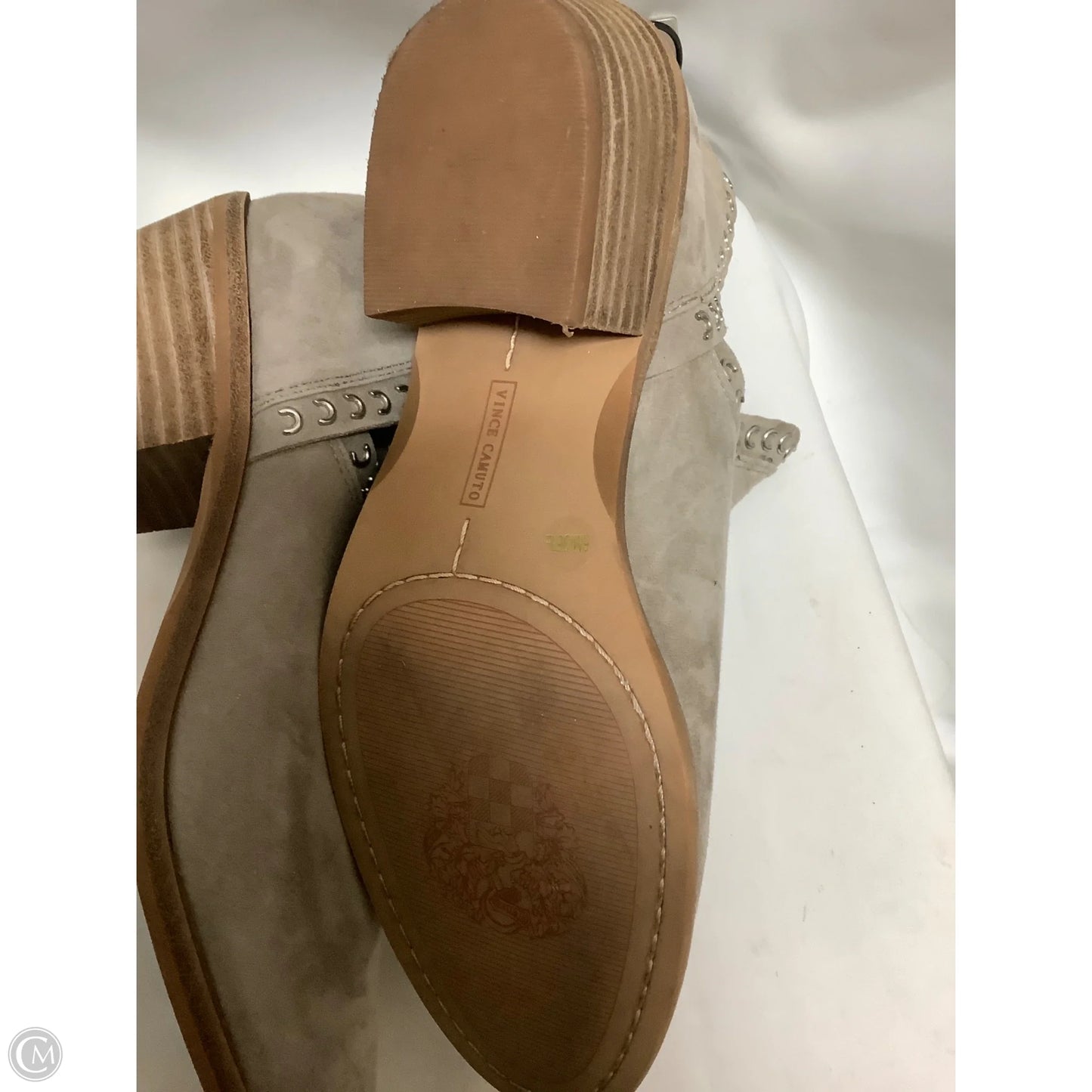Boots Ankle Heels By Vince Camuto In Grey, Size: 6