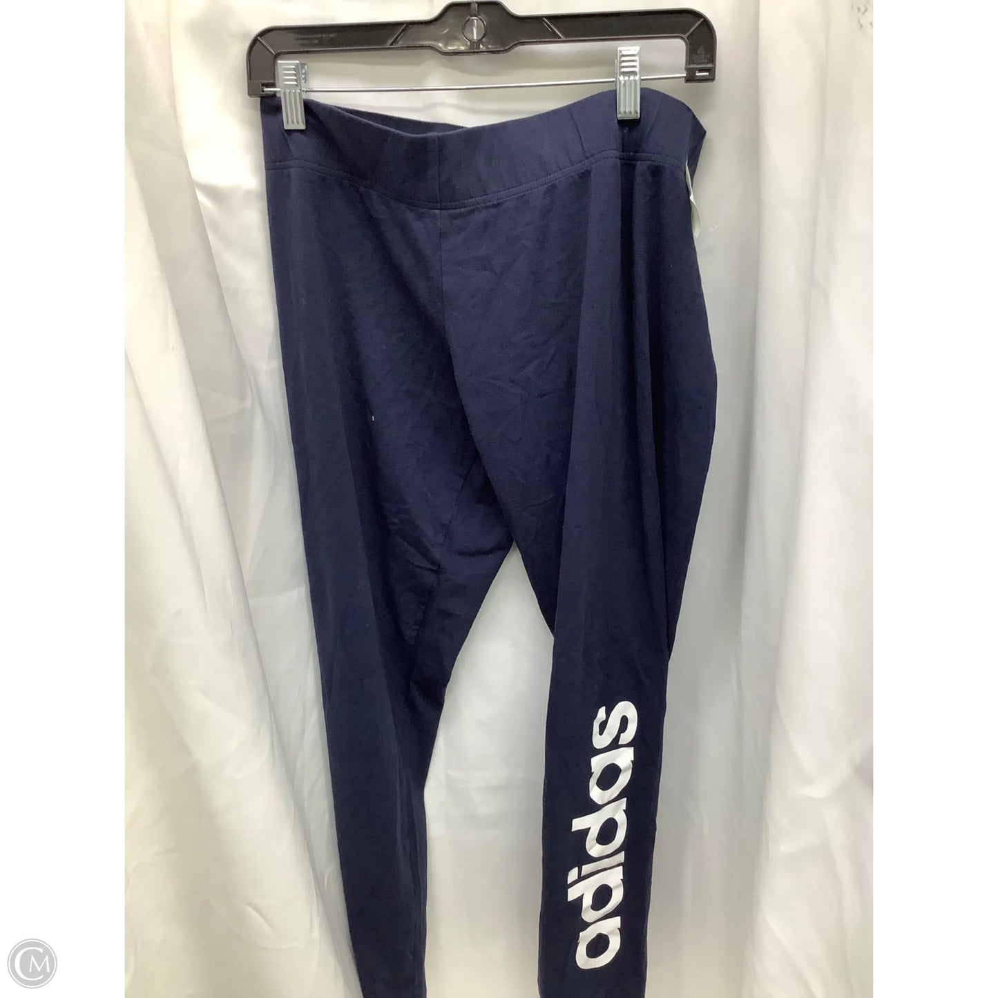 Athletic Leggings By Adidas In Navy, Size: Xl