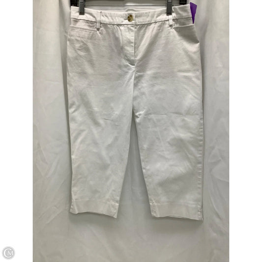 Capris By Talbots In White, Size: 4
