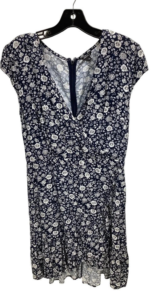 Dress Casual Midi By Clothes Mentor In Blue & White, Size: 6