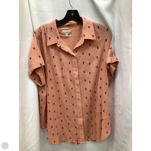 Top Short Sleeve By Wonderly In Multi-colored, Size: Xl