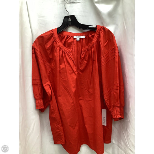 Top Short Sleeve By Chicos In Red, Size: Xl