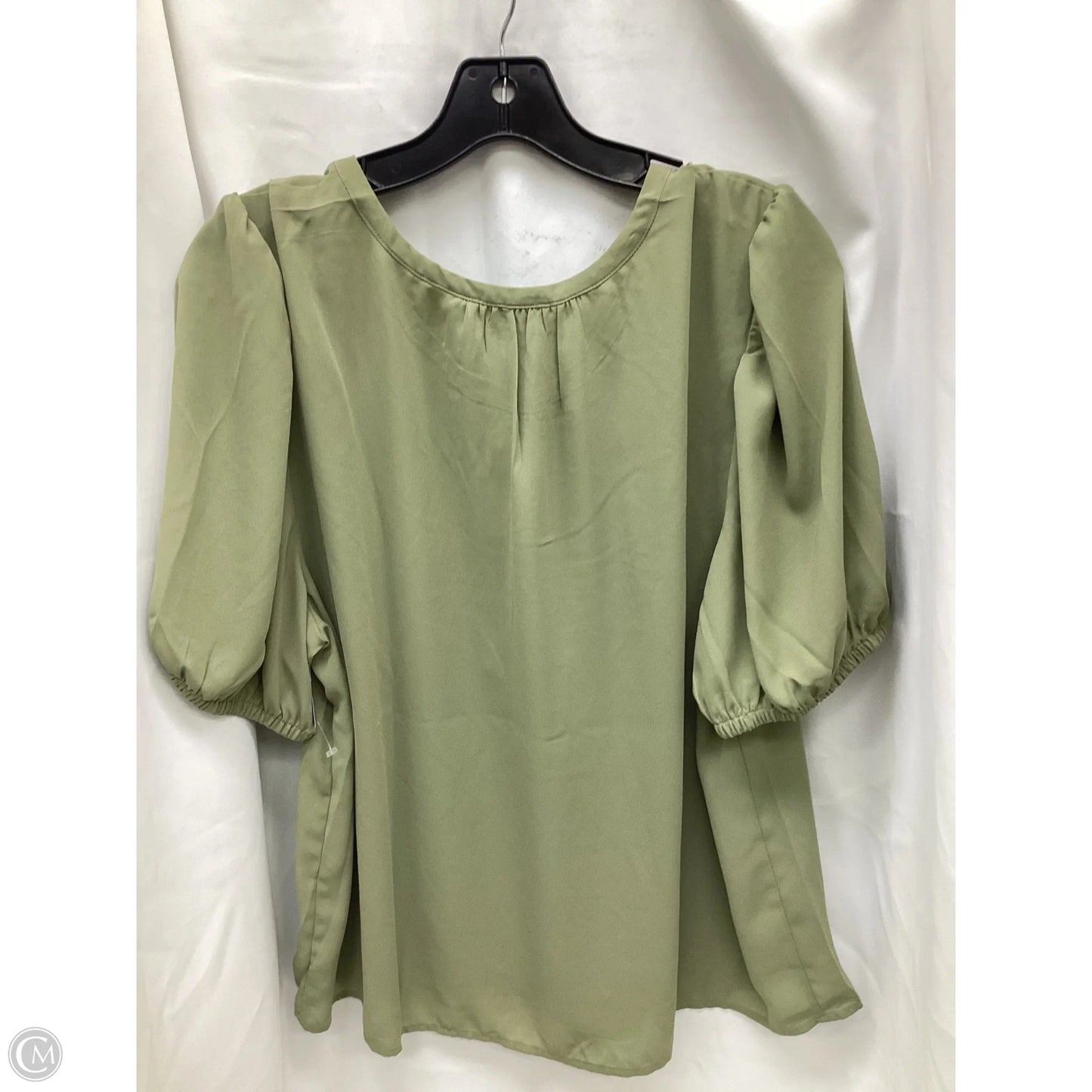 Top Short Sleeve By Loft In Green, Size: Xl