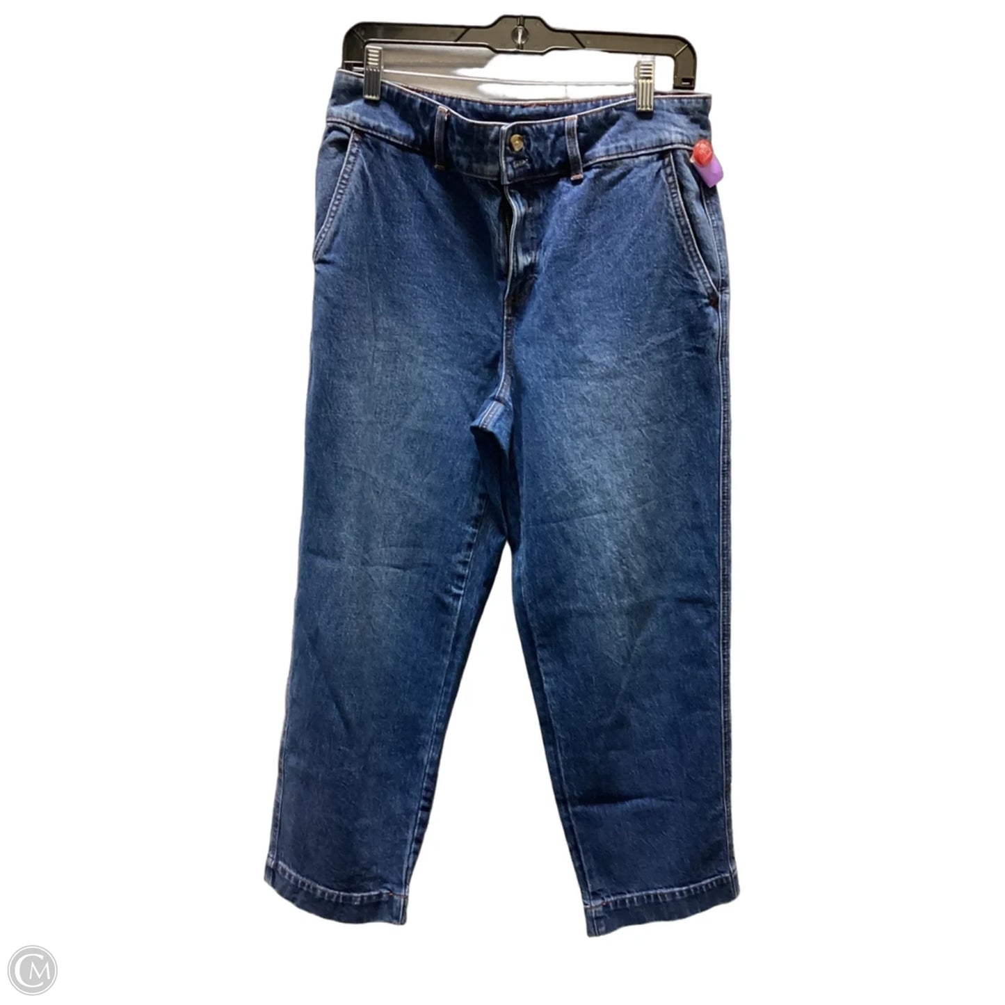 Jeans Straight By Talbots In Blue Denim, Size: 6