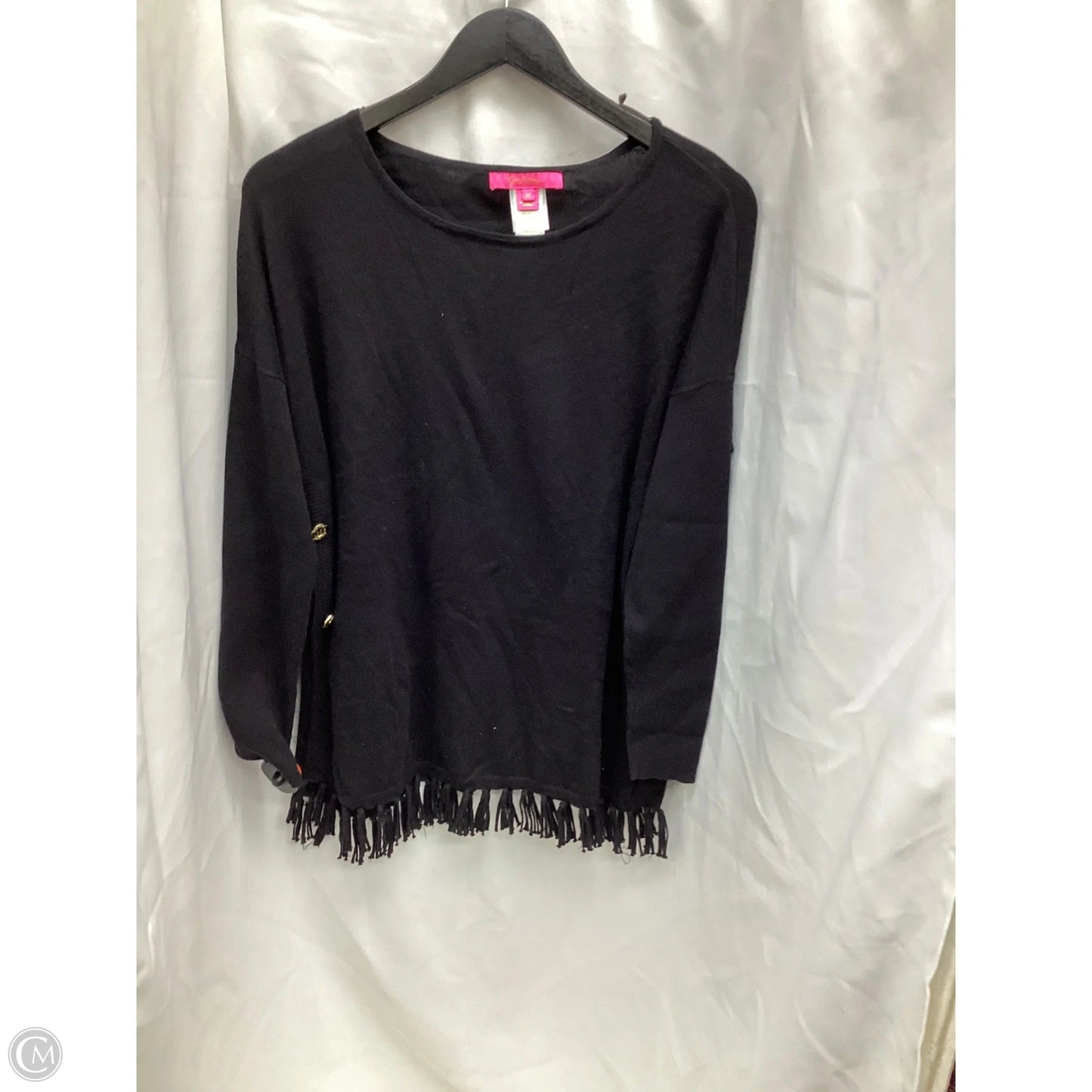 Top Long Sleeve Designer By Lilly Pulitzer In Black, Size: M