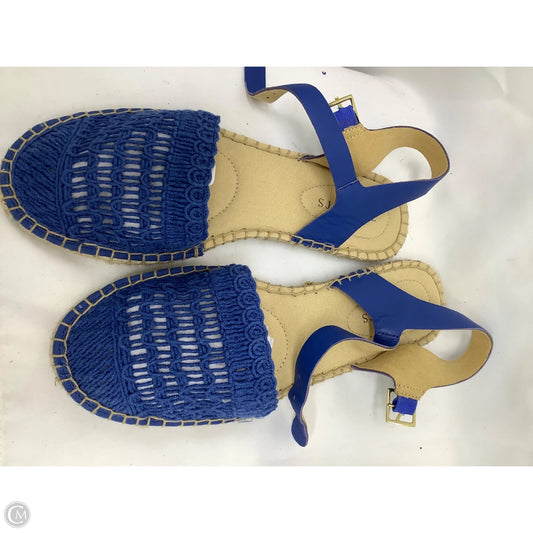 Sandals Flats By Talbots In Blue, Size: 8.5