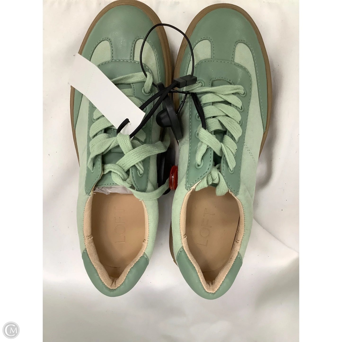 Shoes Flats By Loft In Green, Size: 8
