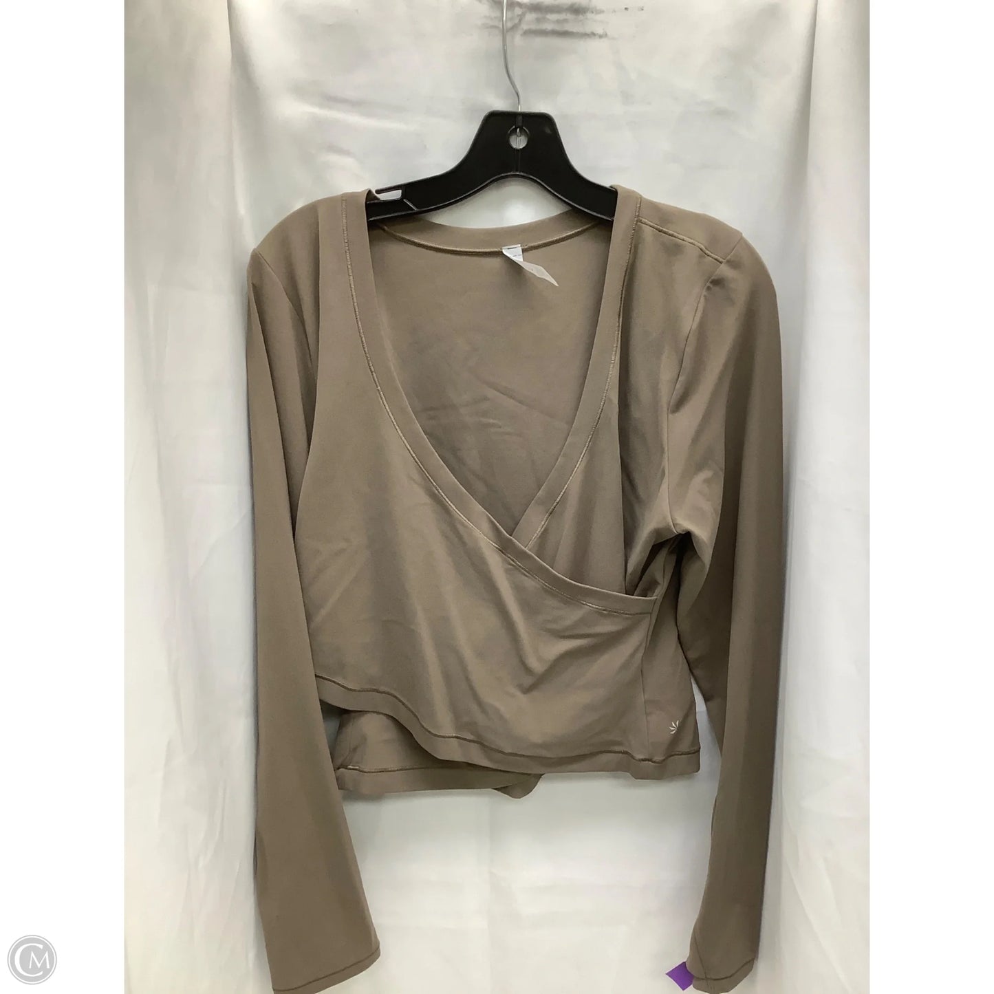 Top Long Sleeve By Athleta In Grey, Size: Xl