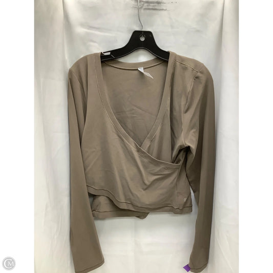 Top Long Sleeve By Athleta In Grey, Size: Xl