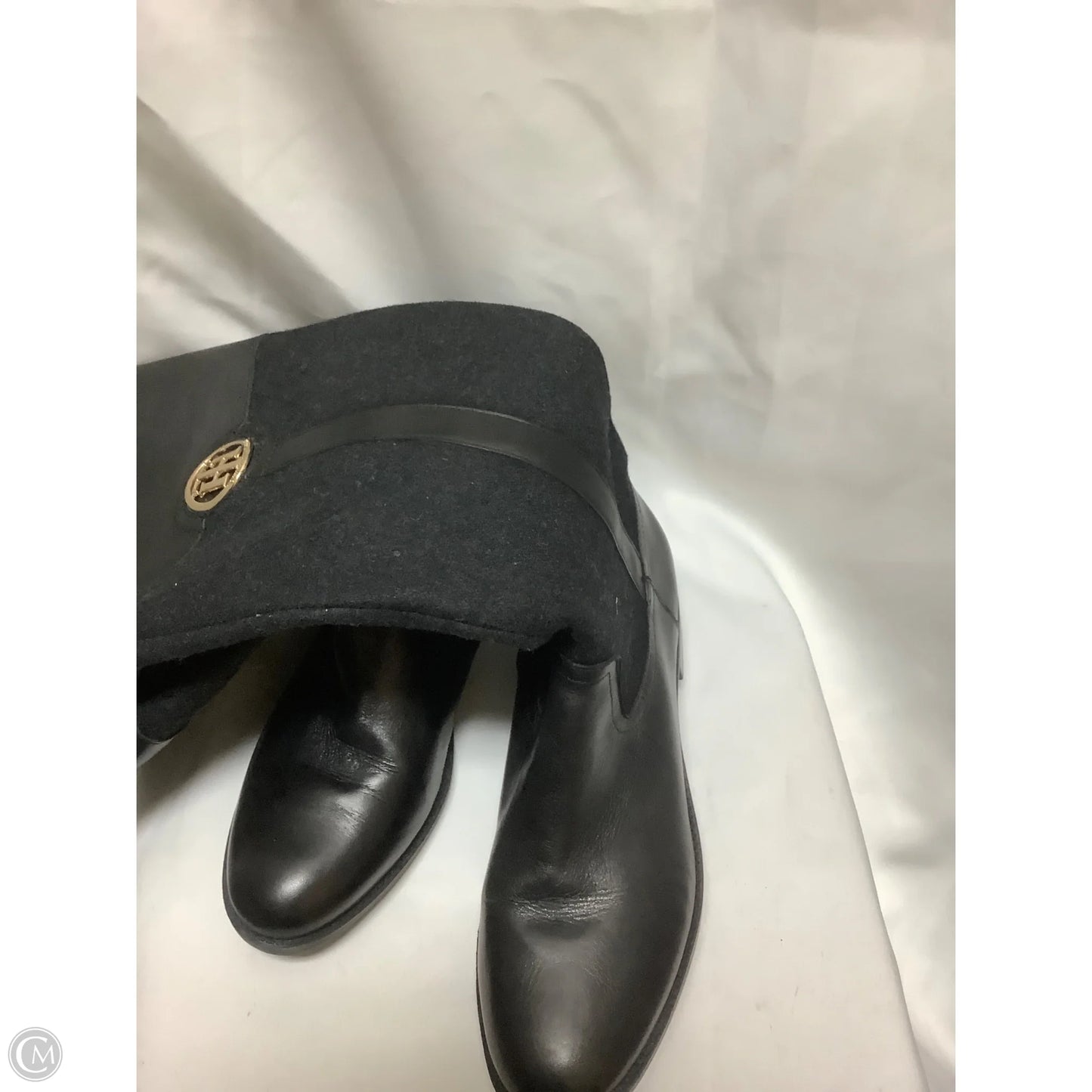 Boots Ankle Flats By Tommy Hilfiger In Black, Size: 8.5