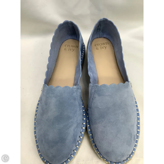 Shoes Flats By Crown And Ivy In Blue, Size: 9
