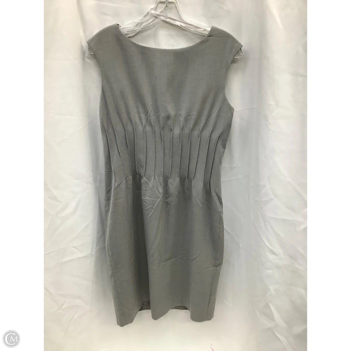 Dress Casual Midi By Calvin Klein In Grey, Size: 10