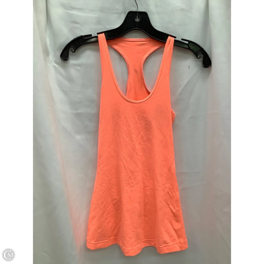 Athletic Tank Top By Lululemon In Orange, Size: M