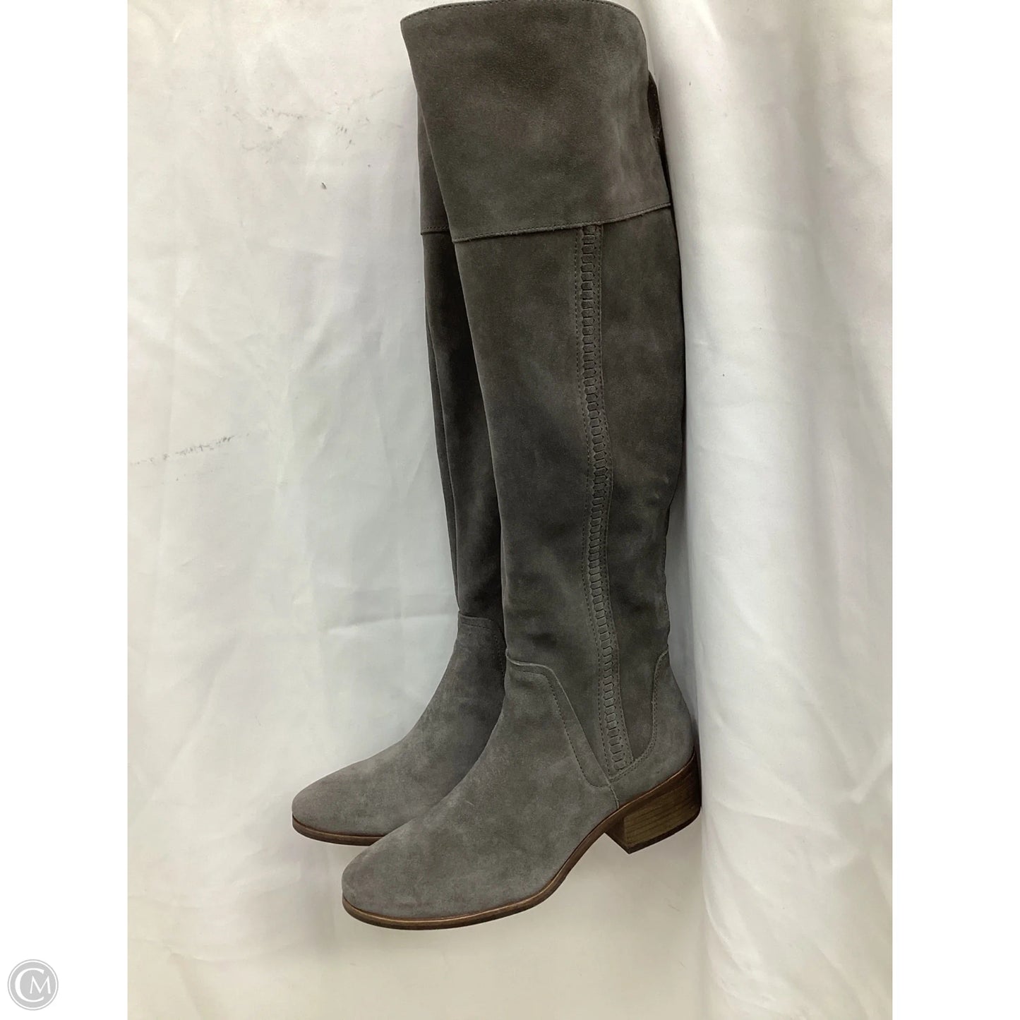 Boots Mid-calf Flats By Vince Camuto In Grey, Size: 10
