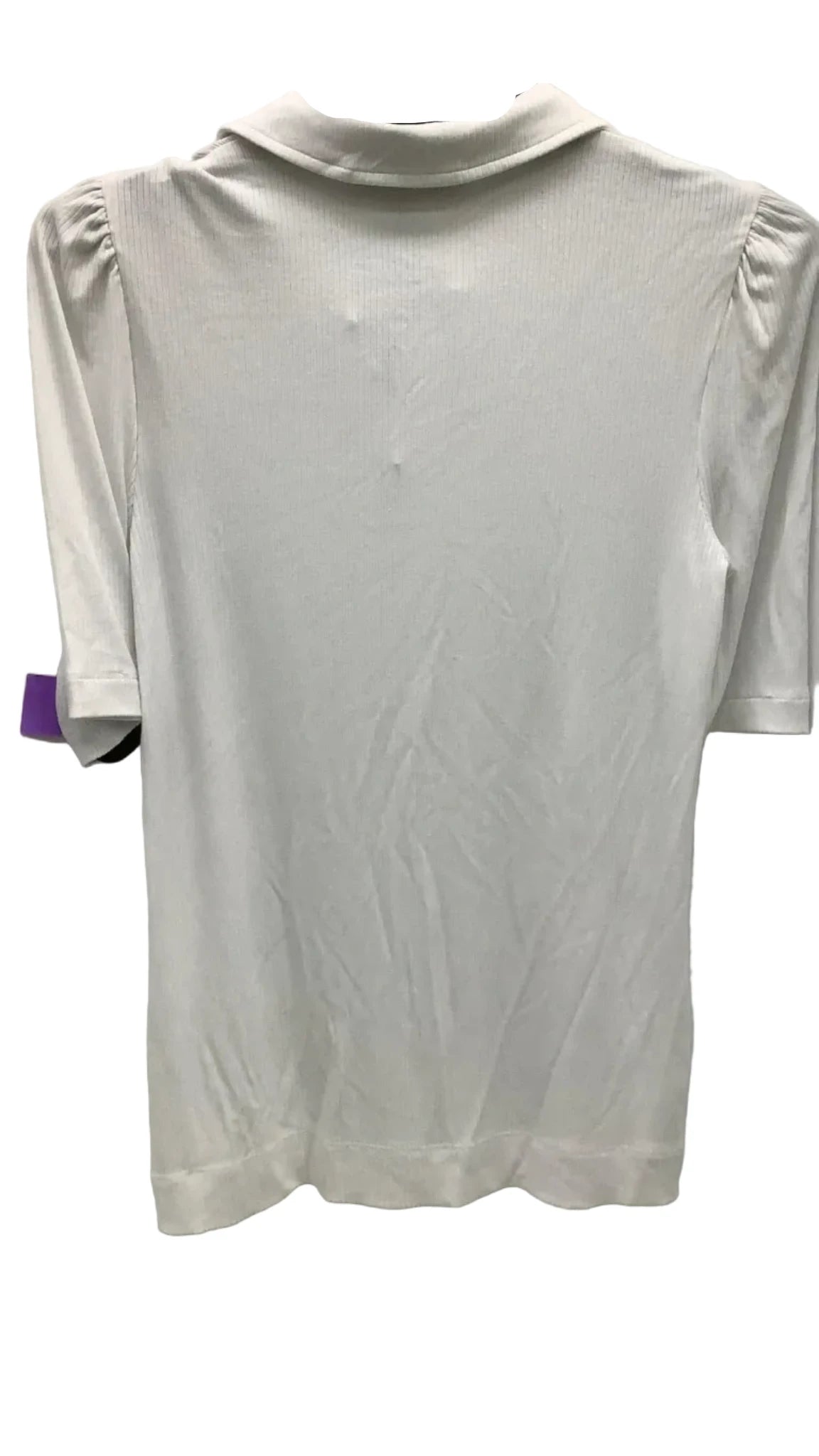 Top Short Sleeve By Loft In White, Size: M
