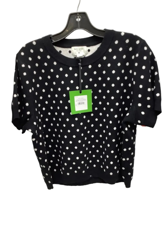 Top Short Sleeve Designer By Kate Spade In Polkadot Pattern, Size: 1x