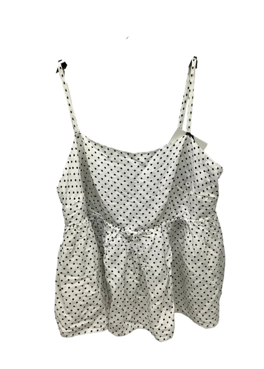 Top Sleeveless Designer By Kate Spade In Polkadot Pattern, Size: 2x