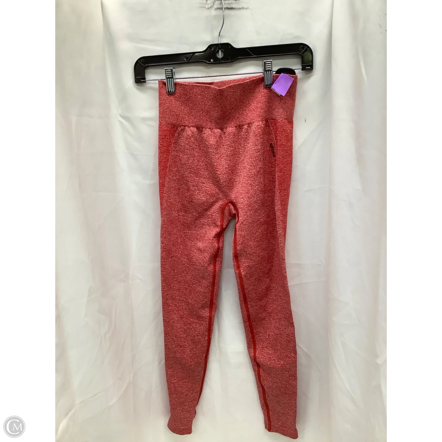 Athletic Leggings By Gym Shark In Red, Size: M