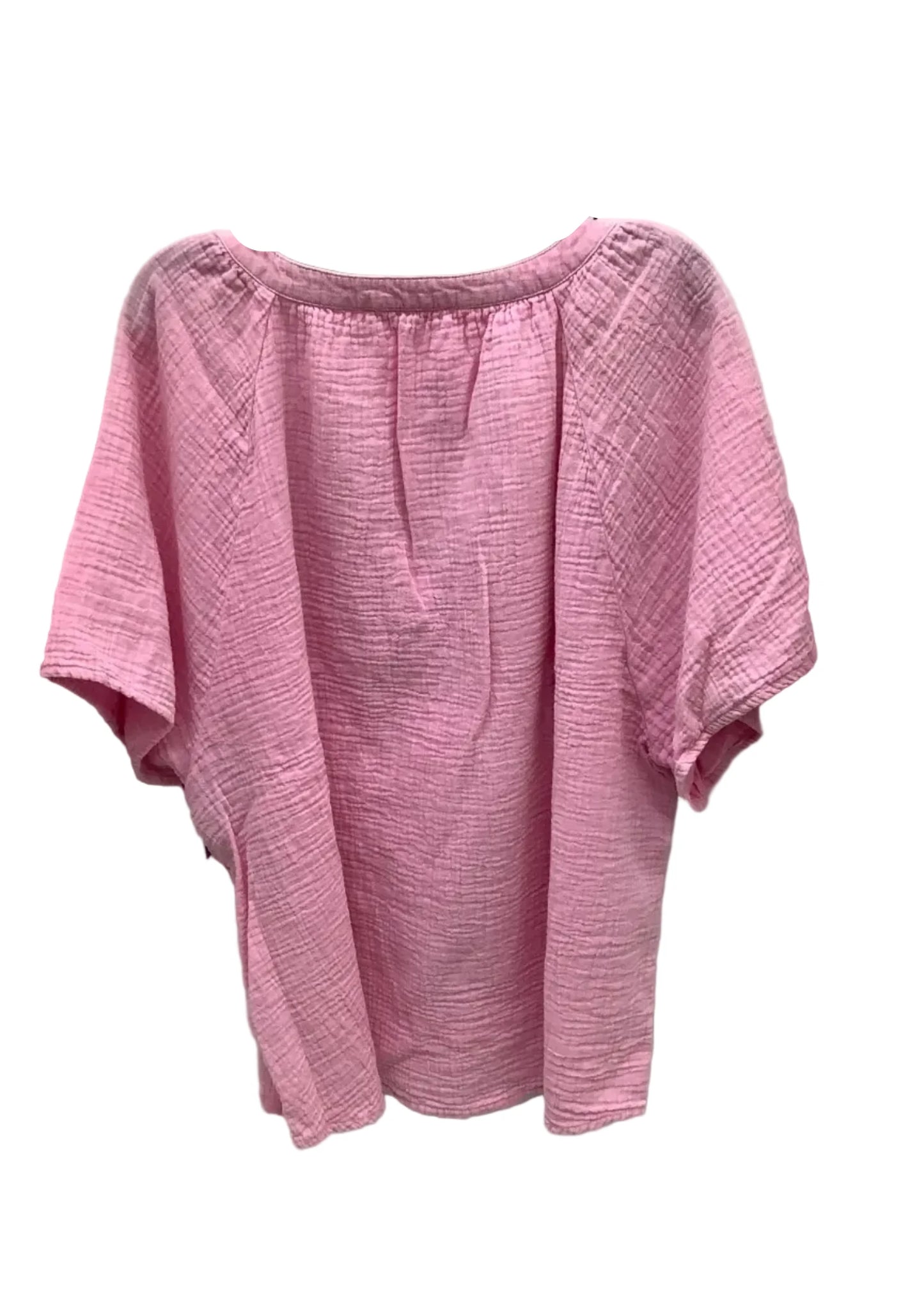 Top Short Sleeve By Beachlunchlounge In Pink, Size: Xl