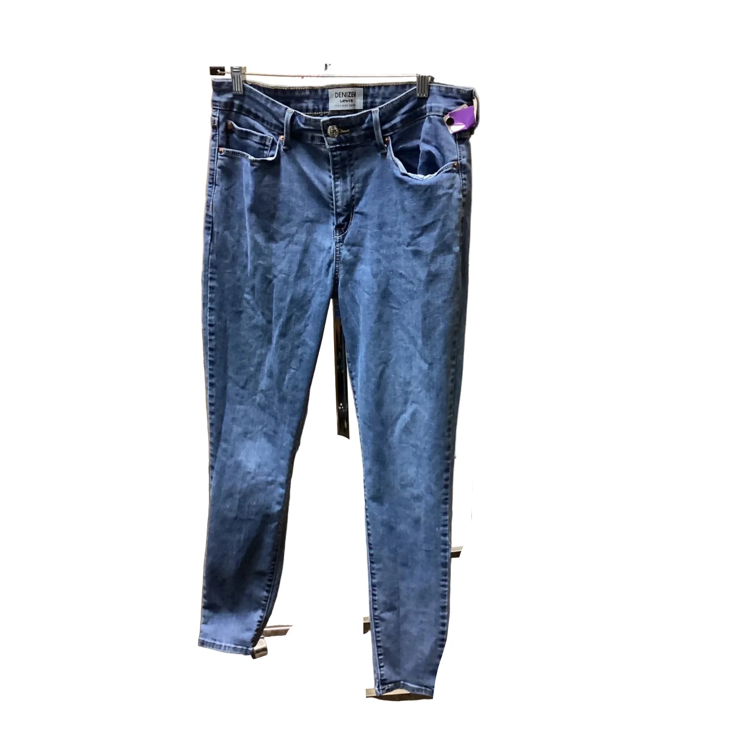 Jeans Skinny By Levis In Blue Denim, Size: 14