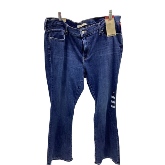 Jeans Boot Cut By Levis In Blue Denim, Size: 20