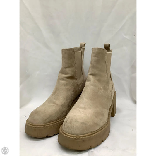 Boots Ankle Heels By Madden Girl In Beige, Size: 11