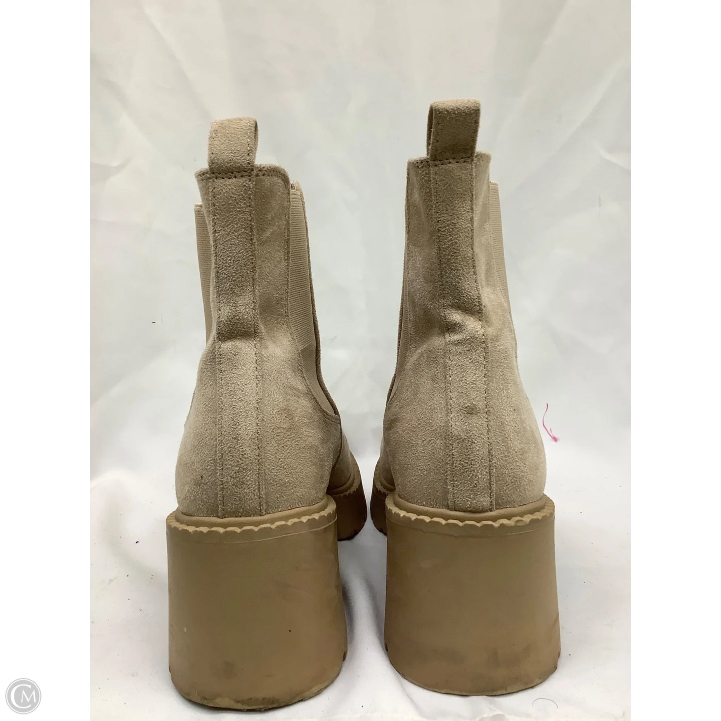 Boots Ankle Heels By Madden Girl In Beige, Size: 11