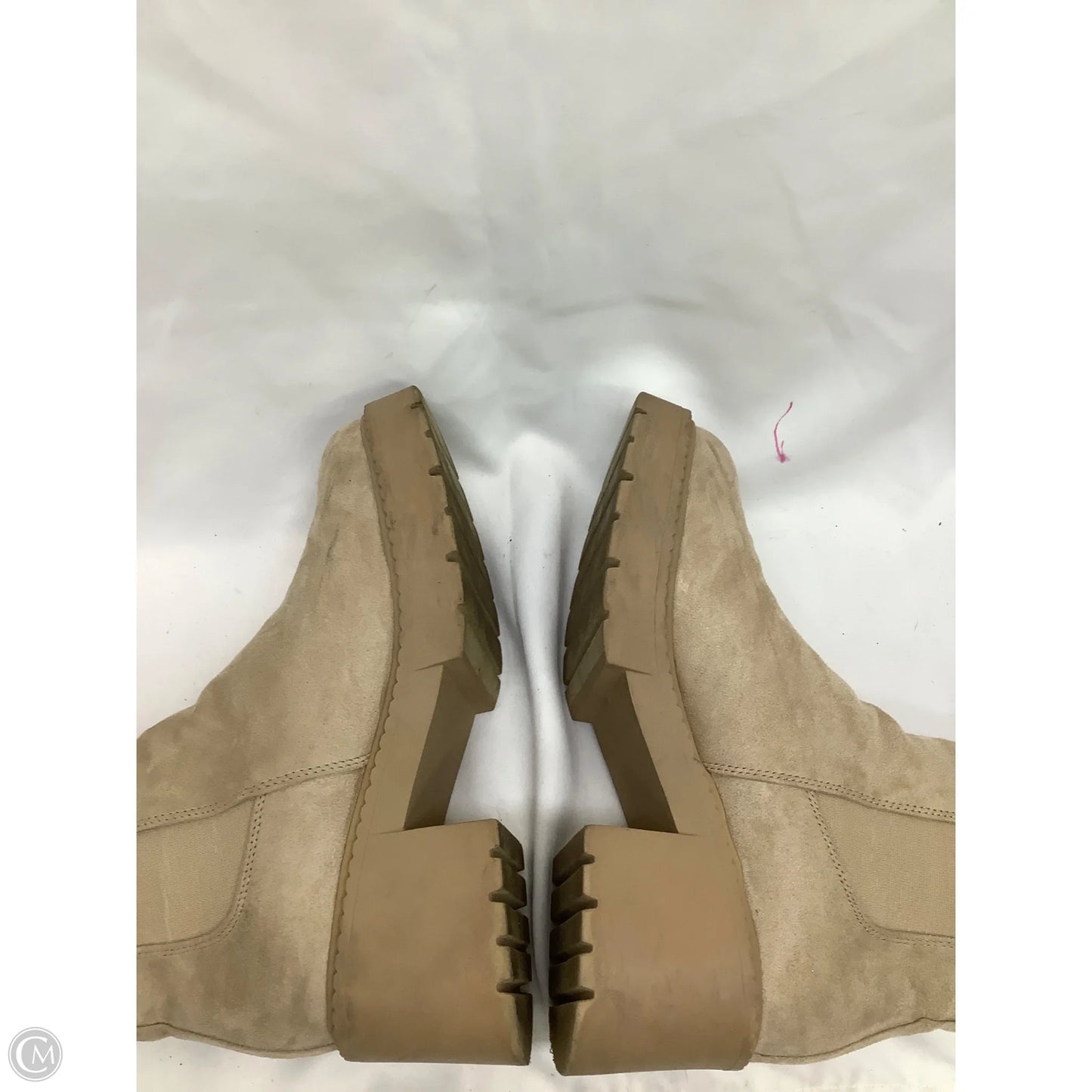 Boots Ankle Heels By Madden Girl In Beige, Size: 11