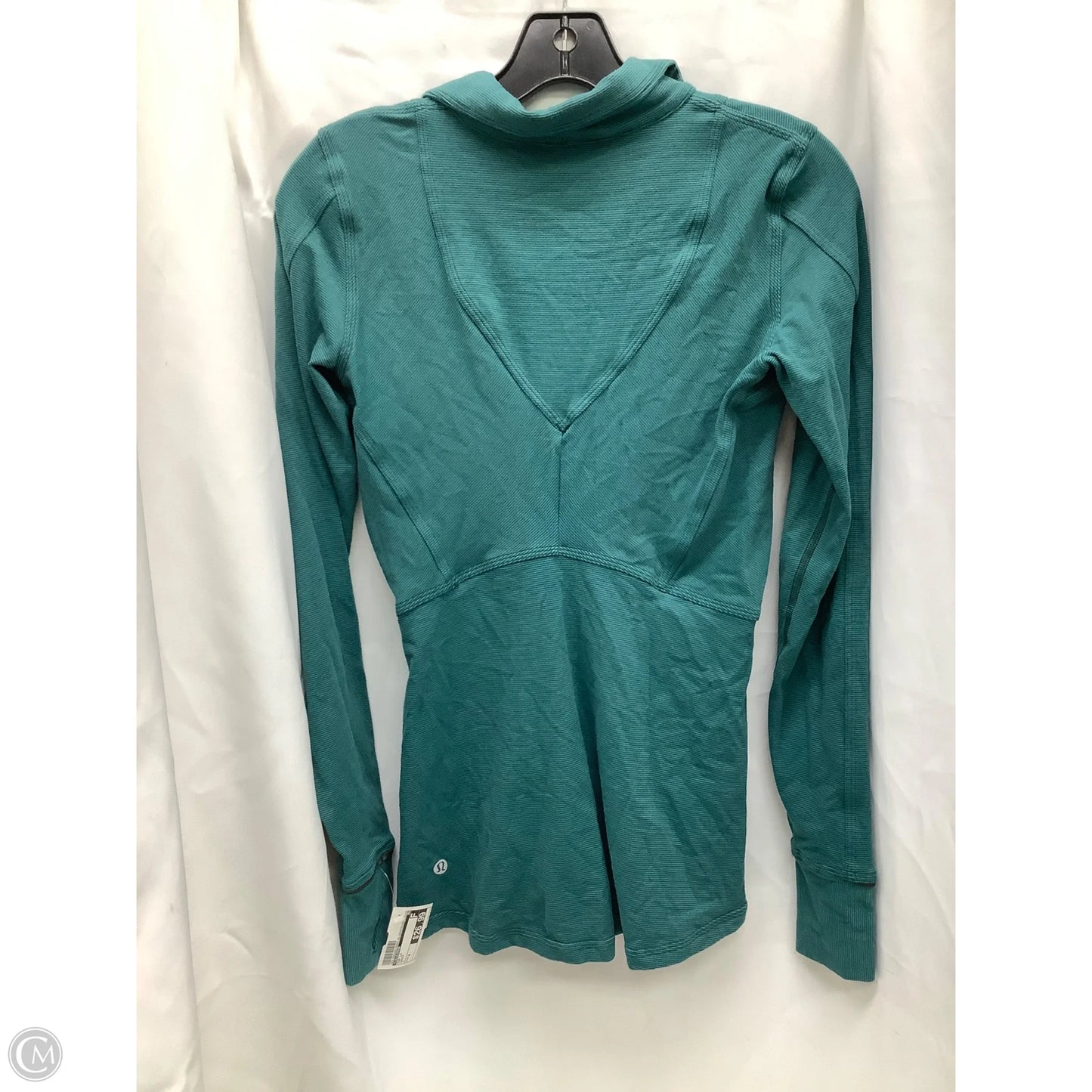 Top Long Sleeve By Lululemon In Green, Size: 4