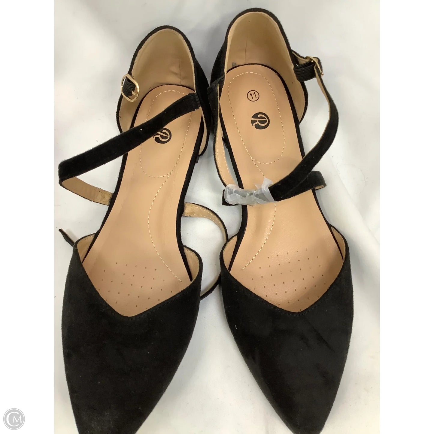 Shoes Flats By Clothes Mentor In Black, Size: 11