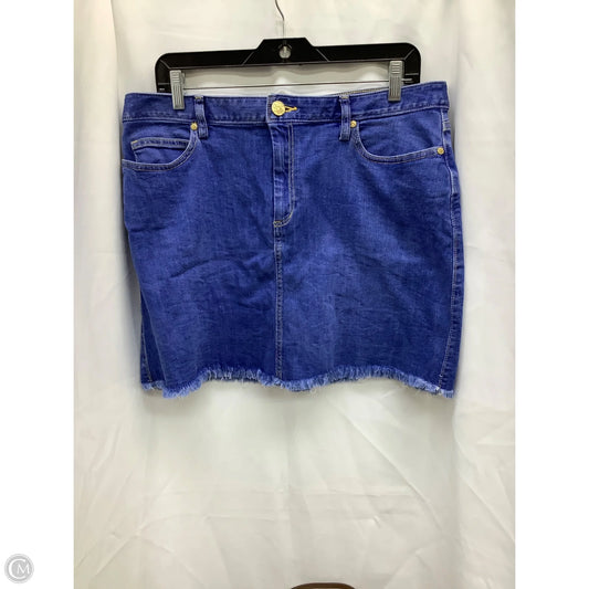 Skirt Designer By Lilly Pulitzer In Blue Denim, Size: 12