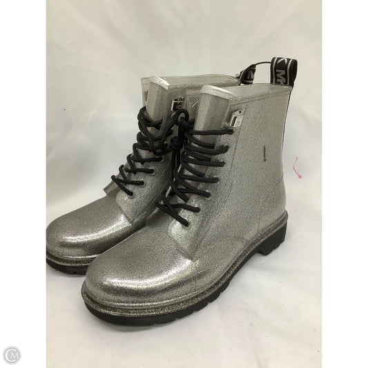 Boots Designer By Michael Kors In Silver, Size: 8