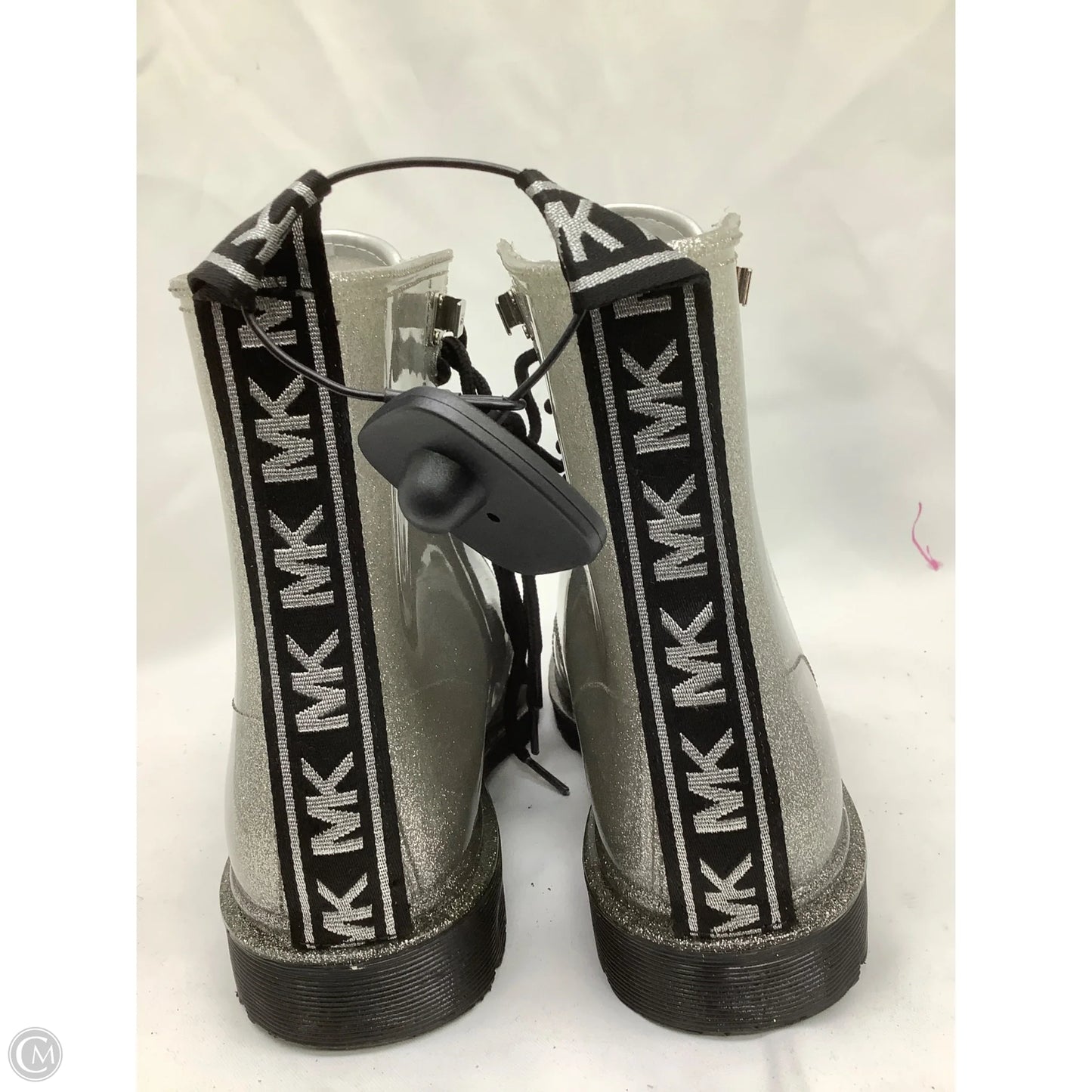 Boots Designer By Michael Kors In Silver, Size: 8
