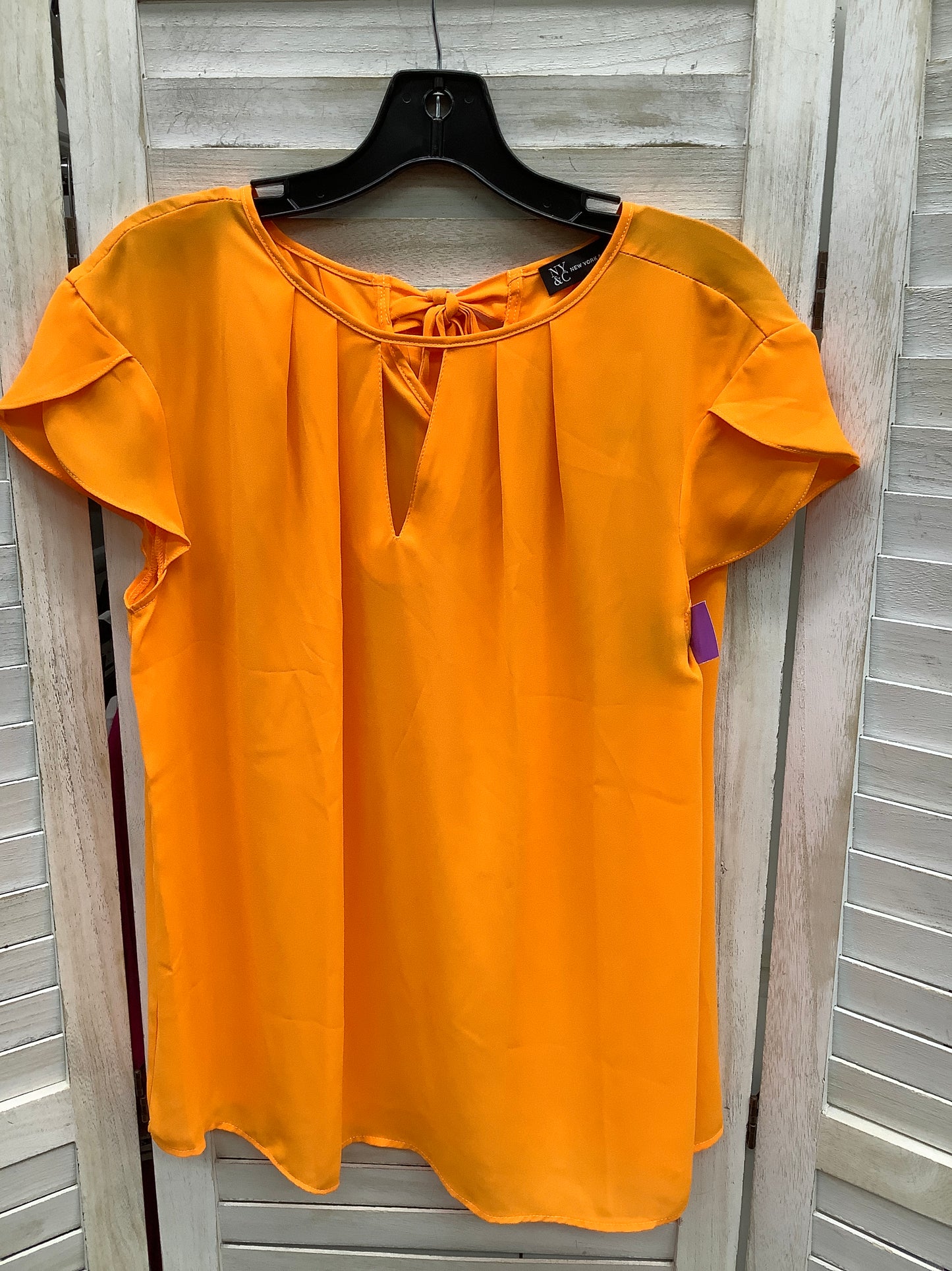 Blouse Short Sleeve By New York And Co  Size: L