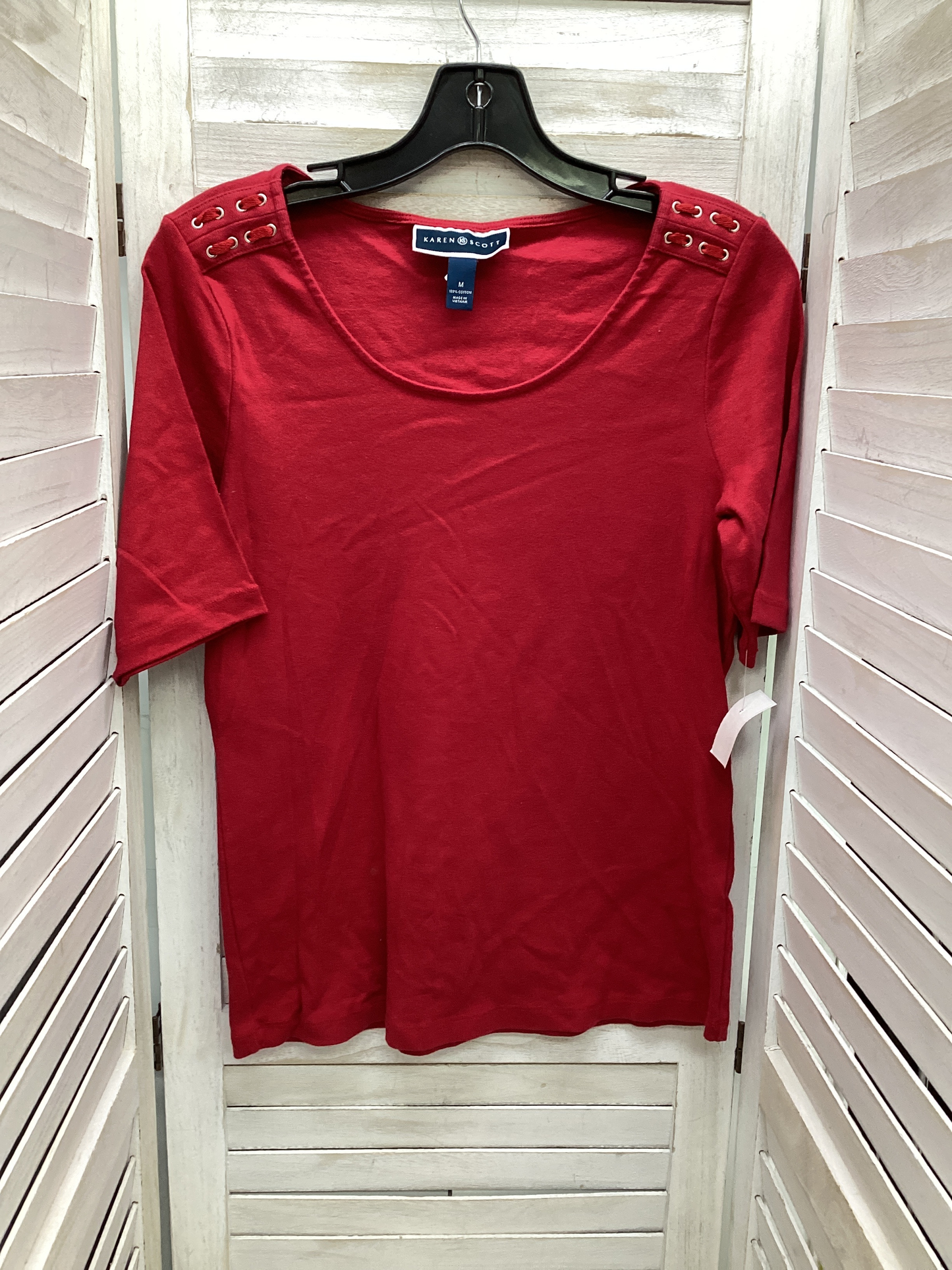 Top Short Sleeve By Karen Scott  Size: M